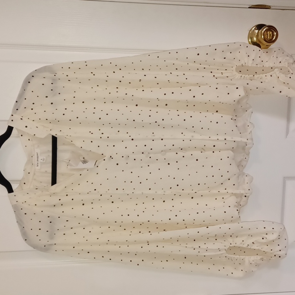 Polka dot Blue Pepper Blouse
